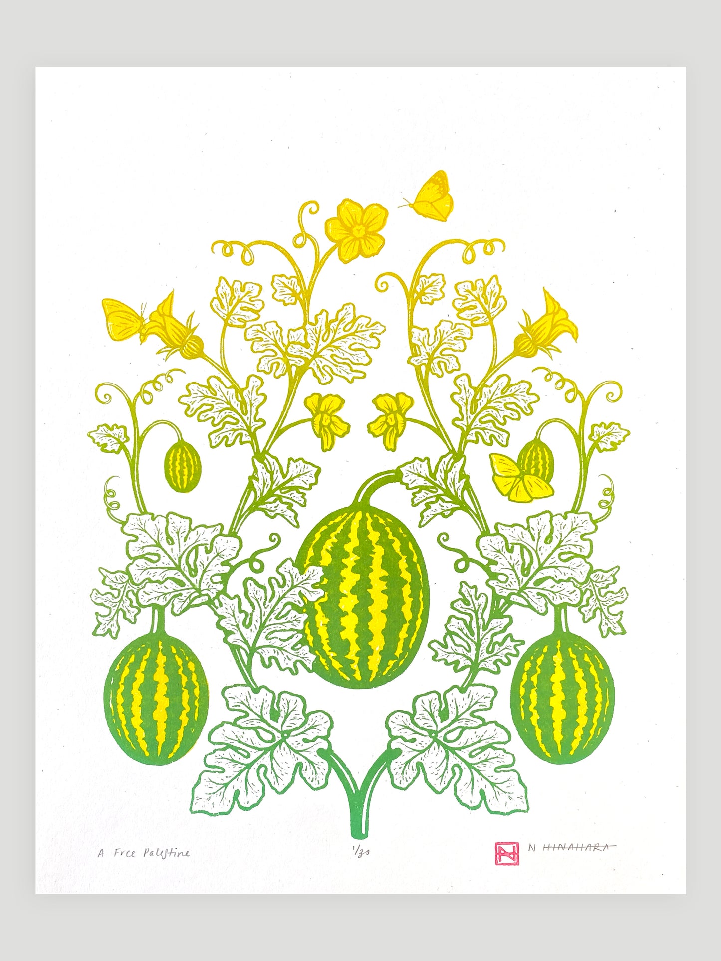 A Free Palestine Screenprint