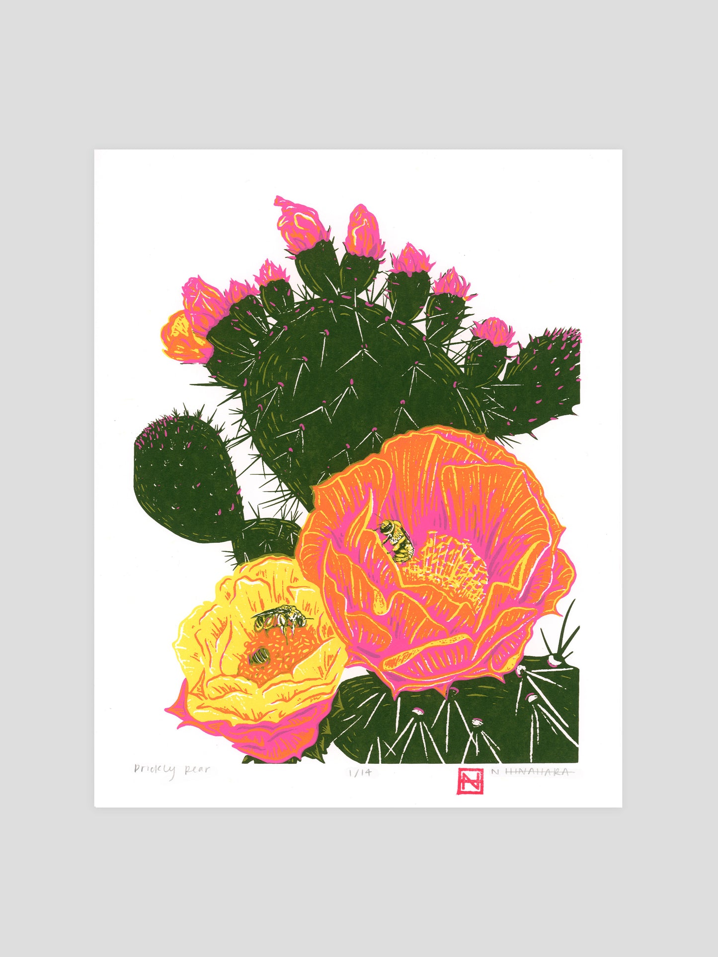 Coastal Pricklypear Screenprint