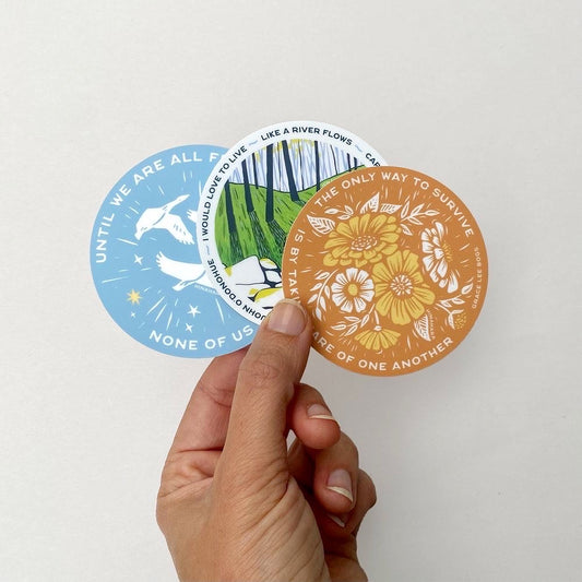 Set of 3 Circle Stickers