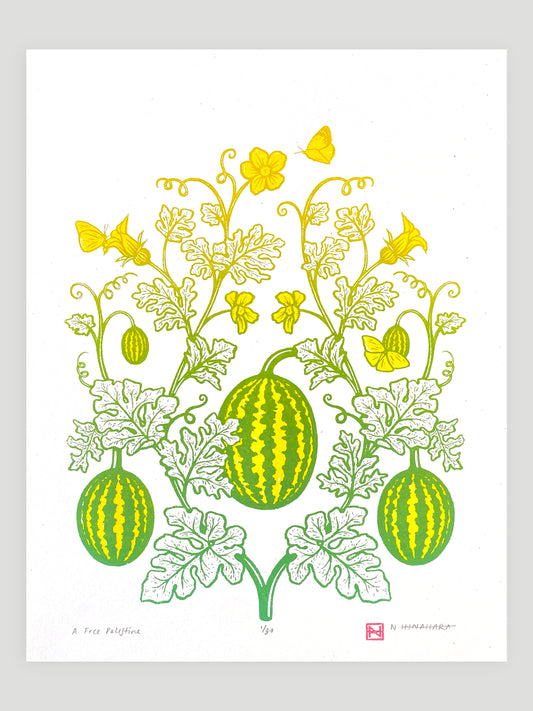 A Free Palestine Screenprint