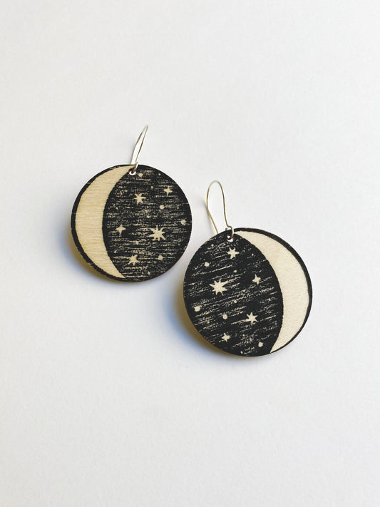 Moon + Star Earrings