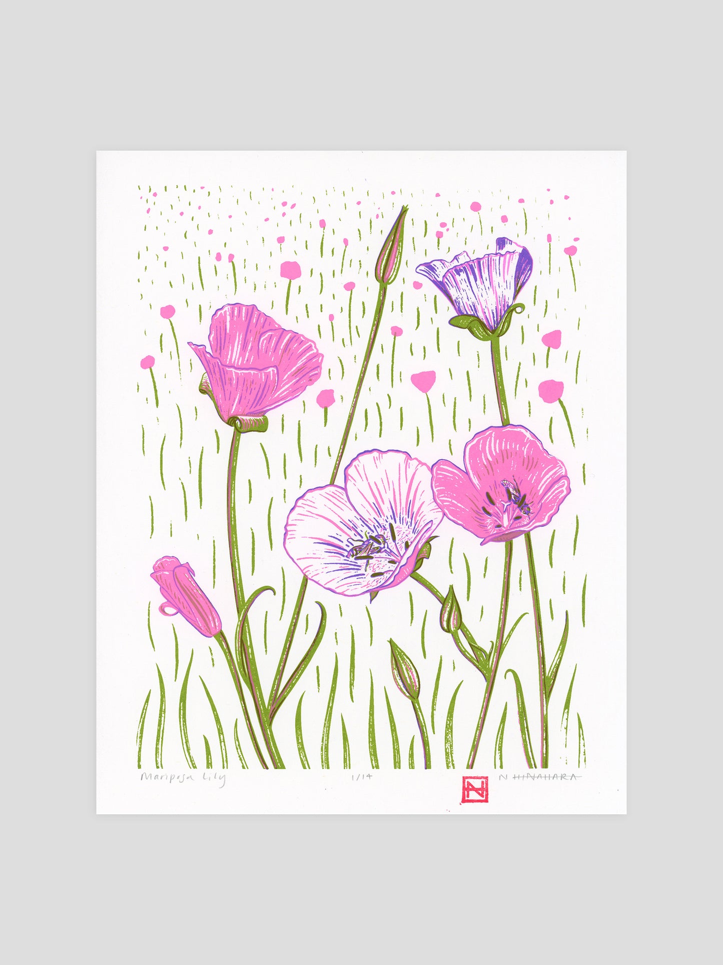 Mariposa Lily Screenprint
