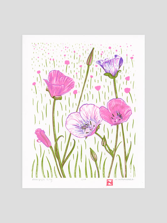 Mariposa Lily Screenprint