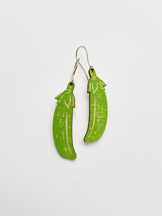 Snap Pea Earrings
